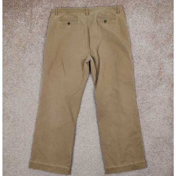 Eddie Bauer Women's Size 18 Beige Khaki Wide Leg Cotton Jean Pant High Rise - Picture 4 of 12